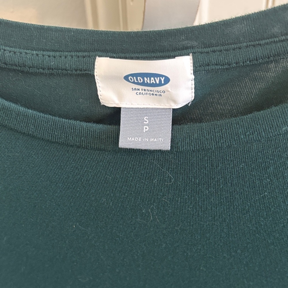Old Navy Women's Long Sleeve Top - Dark Green - Picture 2 of 3